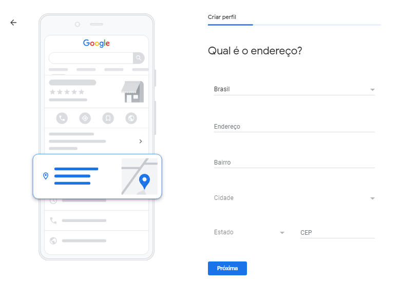 Google Meu Negocio Localizacao Endereco